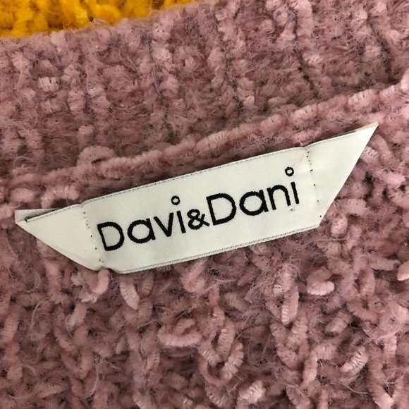 DAVI & DANI COLORBLOCK OVERSIZED PULLOVER SWEATER - Picture 5 of 7